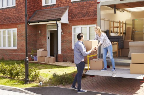 Commercial moving team supporting a business relocation in Harold Wood