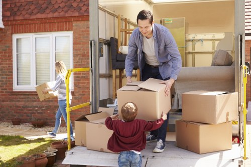 House movers handling a local home removal in Harold Wood