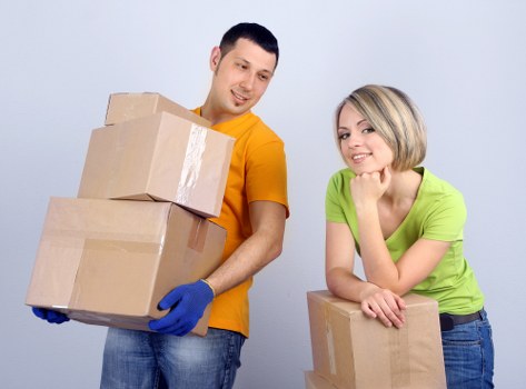 Customer confirming transport details for a van service