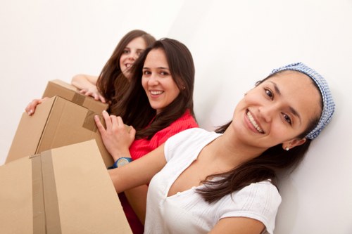 Preparing boxes and essentials for a Harold Wood home move