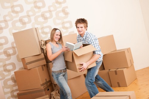 Local moving truck handling a residential relocation in Harold Wood