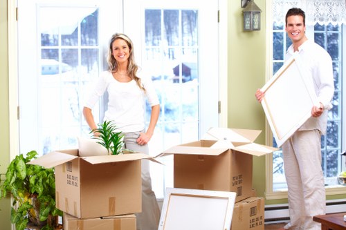 Van service helping with a flat move in Harold Wood